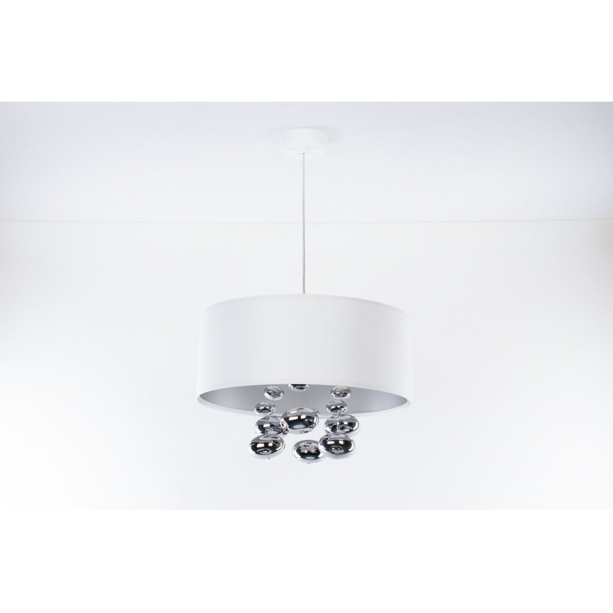 BUBBLE függeszték kábellel 1xE27/60W/230V, Ø 40 cm, fehér