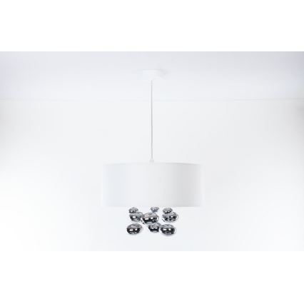 BUBBLE függeszték kábellel 1xE27/60W/230V, Ø 40 cm, fehér