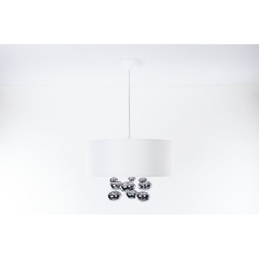 BUBBLE függeszték kábellel 1xE27/60W/230V, Ø 40 cm, fehér