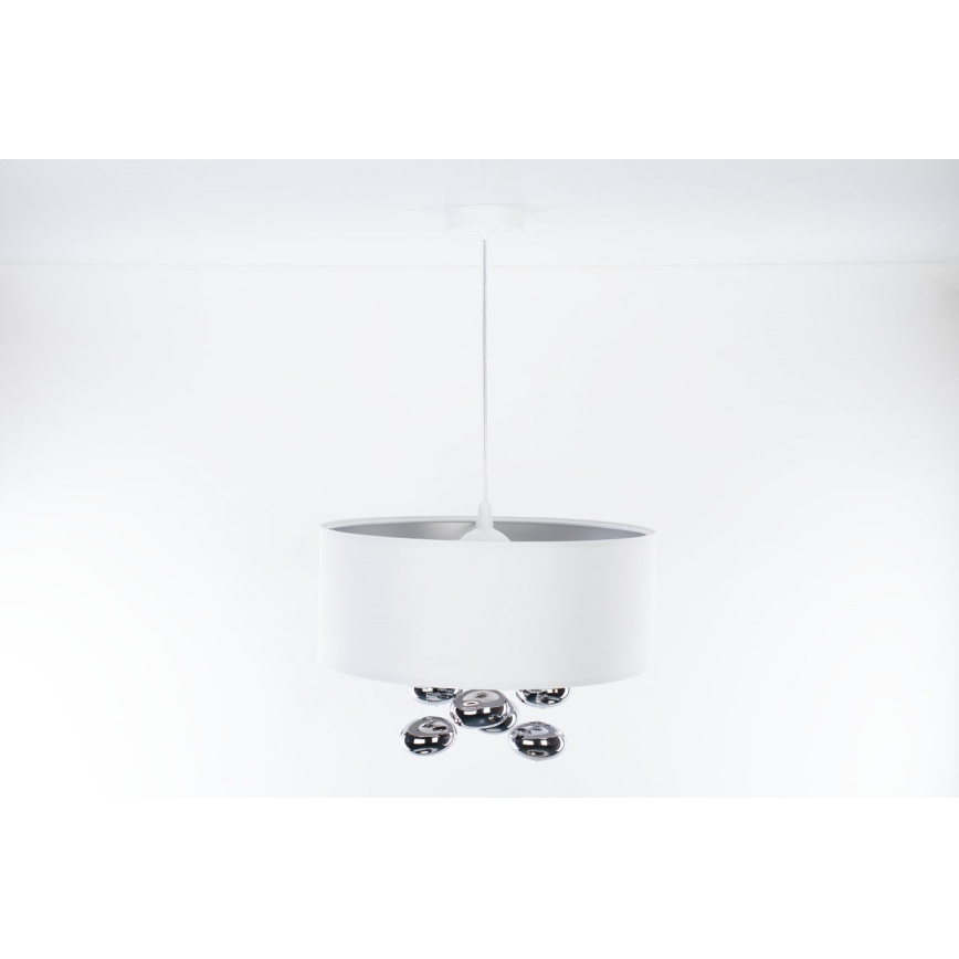 BUBBLE függeszték kábellel 1xE27/60W/230V, Ø 40 cm, fehér