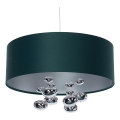 BUBBLE függőlámpa kábellel 1xE27/60W/230V, átm. 50 cm, zöld