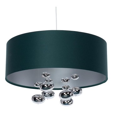 BUBBLE függőlámpa kábellel 1xE27/60W/230V, átm. 50 cm, zöld