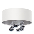 BUBBLE kábeles függeszték, 1xE27/60W/230V, Ø 50 cm, fehér