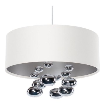 BUBBLE kábeles függeszték, 1xE27/60W/230V, Ø 50 cm, fehér