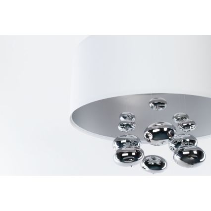BUBBLE kábeles függeszték, 1xE27/60W/230V, Ø 50 cm, fehér