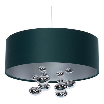 BUBBLE kábeles függőlámpa 1xE27/60W/230V, átmérő 40 cm, zöld