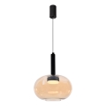 BUENO kábeles függőlámpa 1xGX53/9W/230V átm. 25 cm füstszínű bézs