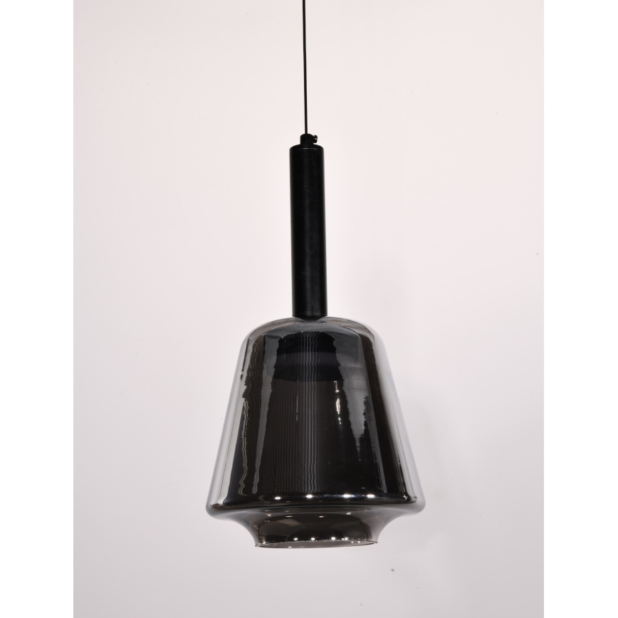 BUENO kábelre szerelt függőlámpa 1xGX53/9W/230V, Ø 18 cm, füstös fekete