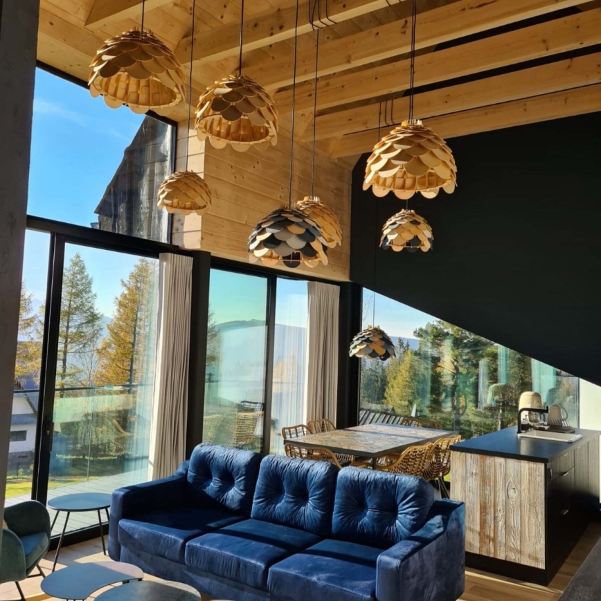 BURGO kábeles függőlámpa 1xE27/60W/230V Ø 50 cm