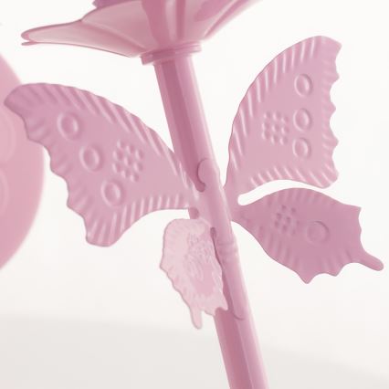 BUTTERFLY gyerek fali lámpa 1xE14/60W rózsaszín