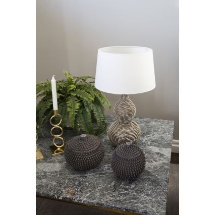 ByRydens - Asztali lámpa LOFTY 1xE27/5W/230V fehér/ezüst