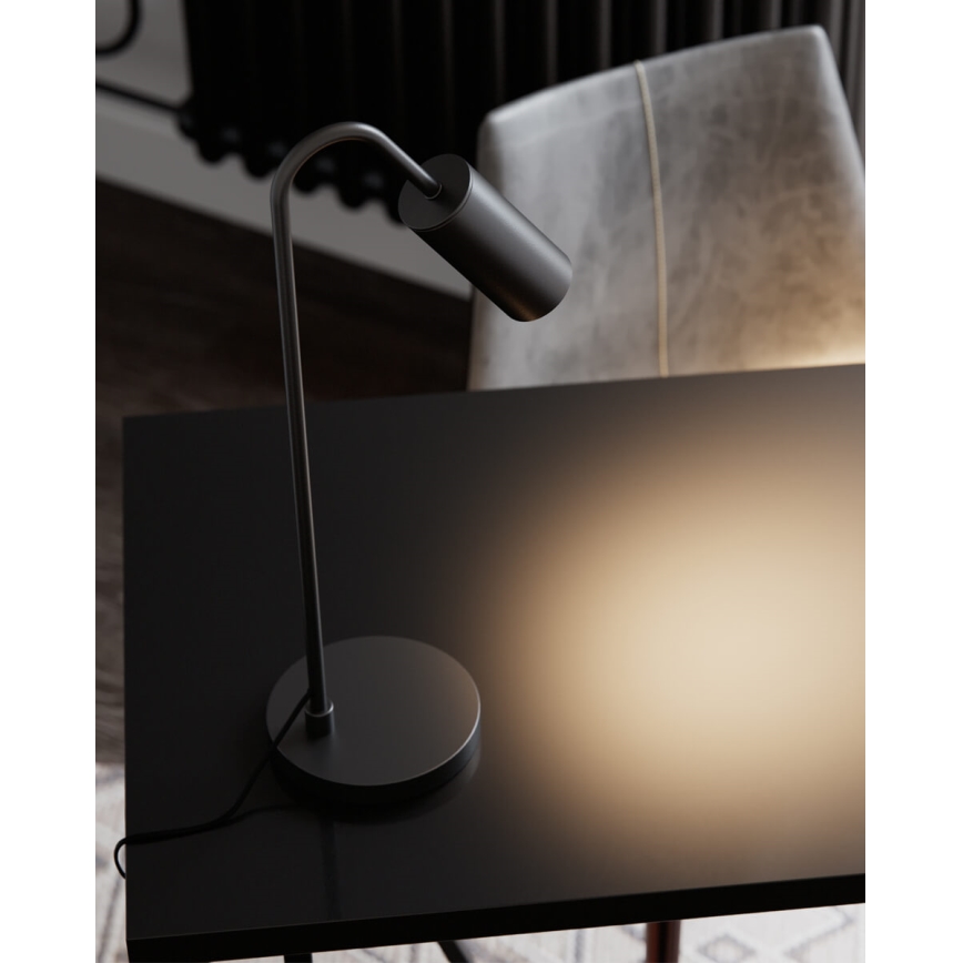 ByRydens - CURVE asztali lámpa 1xGU10/7W/230V fekete