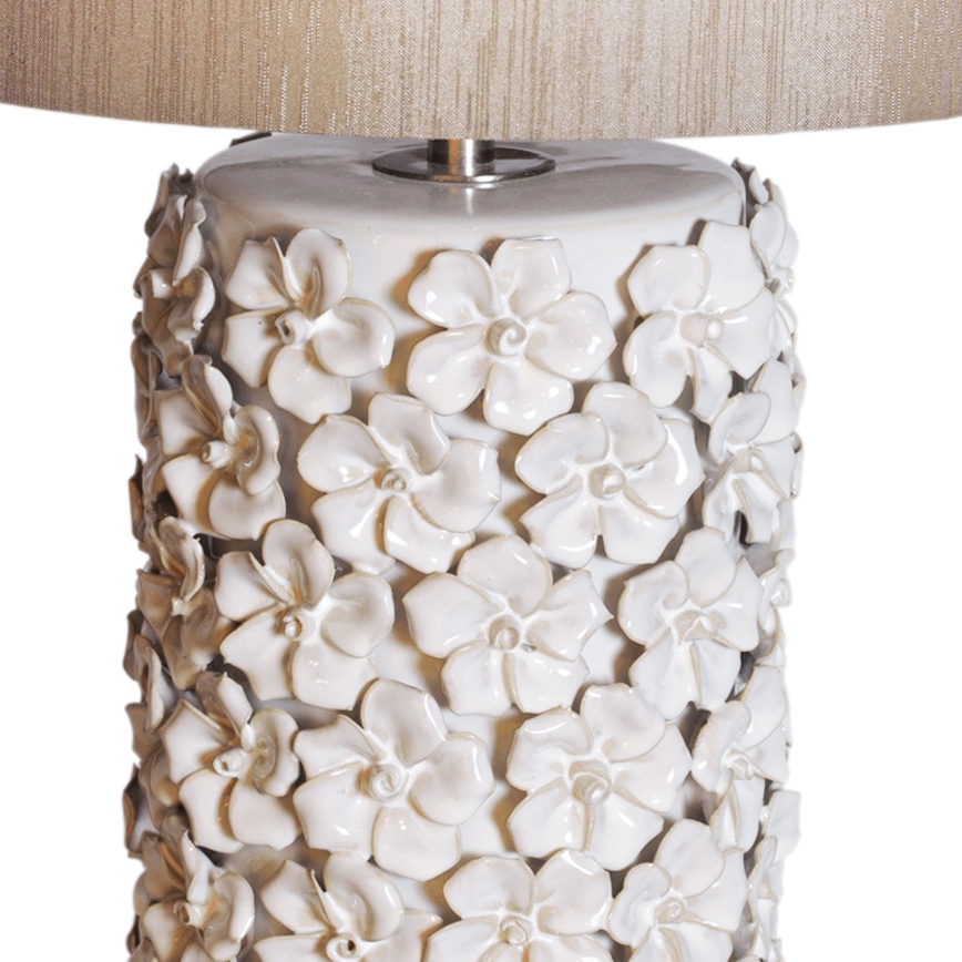 ByRydens - Asztali lámpa FIORE 1xE27/5W/230V krémes