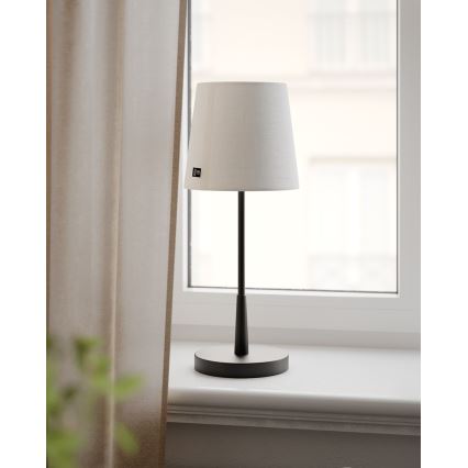 ByRydens - LUMI asztali lámpa 1xE27/8W/230V fehér/fekete 48,5 cm