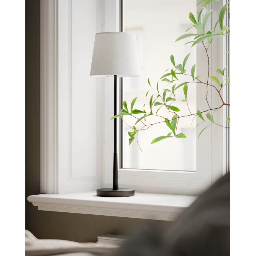 ByRydens - Asztali lámpa LUMI 1xE27/8W/230V fehér/fekete 68,5 cm