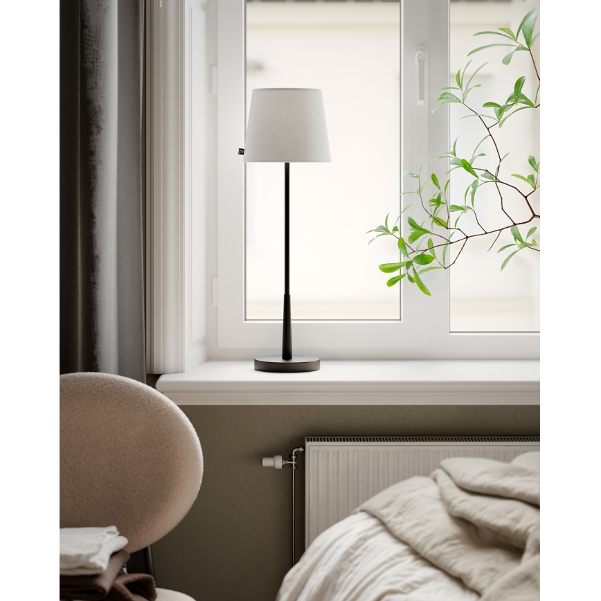 ByRydens - Asztali lámpa LUMI 1xE27/8W/230V fehér/fekete 68,5 cm