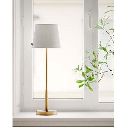 ByRydens - Asztali lámpa LUMI 1xE27/8W/230V fehér/arany 68,5 cm