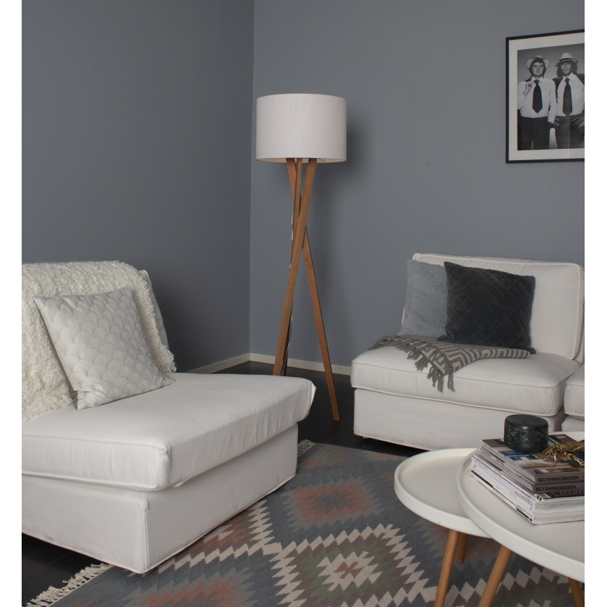 ByRydens - Állólámpa VEGA 1xE27/5W/230V bézs/fehér