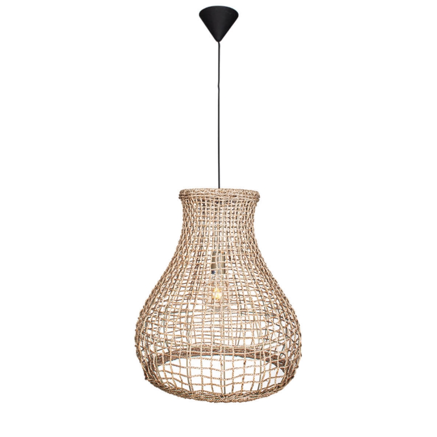 ByRydens - Csillár zsinóron SEAGRASS 1xE27/8W/230V bézs átm. 49 cm