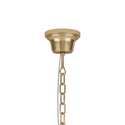 ByRydens - Csillár láncon HERMINE 1xE27/5W/230V réz átm. 34 cm