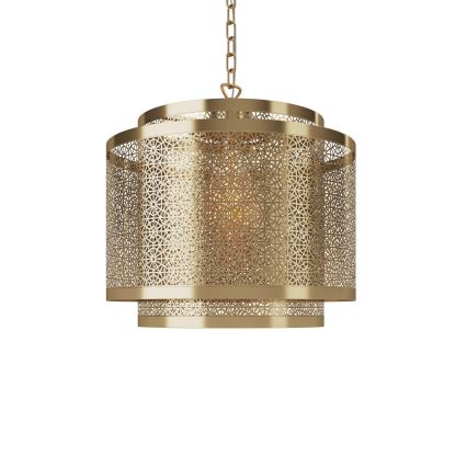 ByRydens - Csillár láncon HERMINE 1xE27/5W/230V réz átm. 34 cm