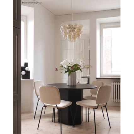 ByRydens - Csillár zsinóron GROSS 8xG9/4W/230V füstös/barna átm. 50 cm