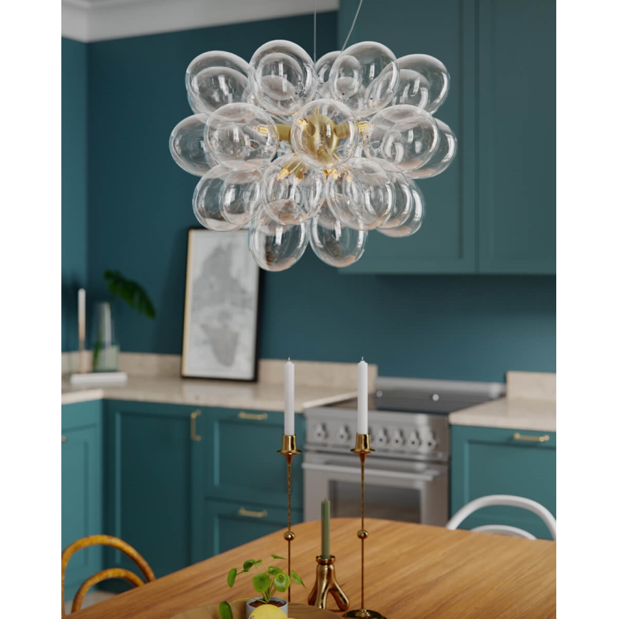 ByRydens - Kábeles csillár GROSS 8xG9/5W/230V átlátszó