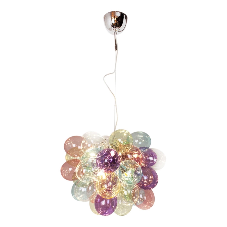 ByRydens - Csillár zsinóron GROSS 8xG9/4W/230V színes átm. 50 cm