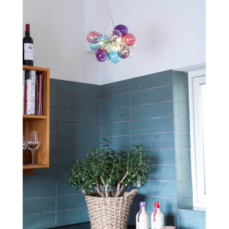 ByRydens - Csillár zsinóron GROSS 3xG9/5W/230V színes átm. 30 cm