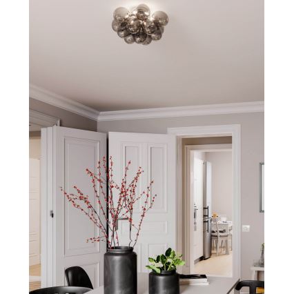 ByRydens - Mennyezeti lámpa GRANDE 3xG9/4W/230V füstös/fekete átm. 30 cm