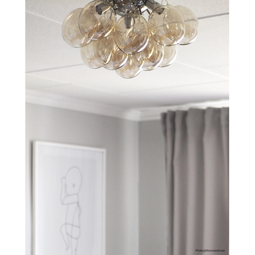 ByRydens - Mennyezeti lámpa GRANDE 3xG9/4W/230V füstös/barna átm. 30 cm