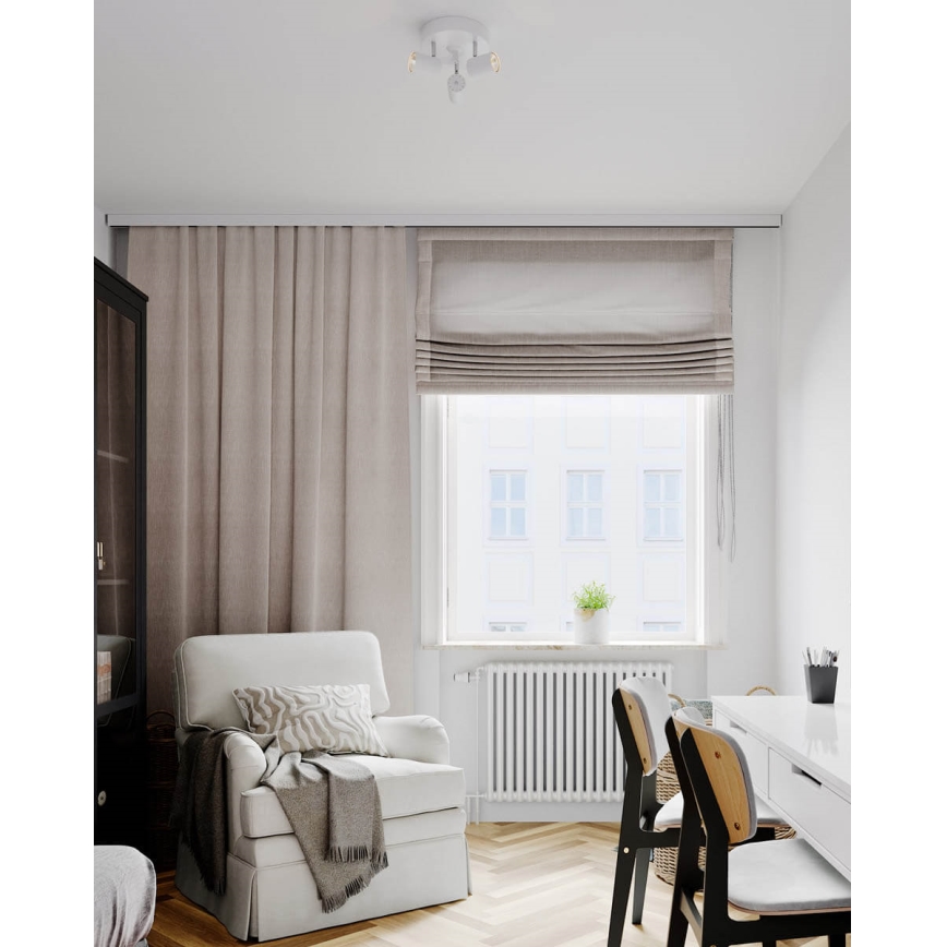 ByRydens - Spotlámpa CORRECT 3xGU10/7W/230V fehér átm. 20 cm