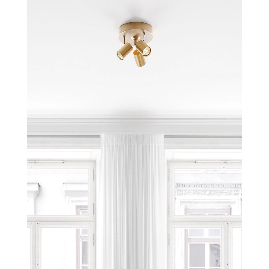 ByRydens - CORRECT spotlámpa 3xGU10/7W/230V arany, átm. 20 cm