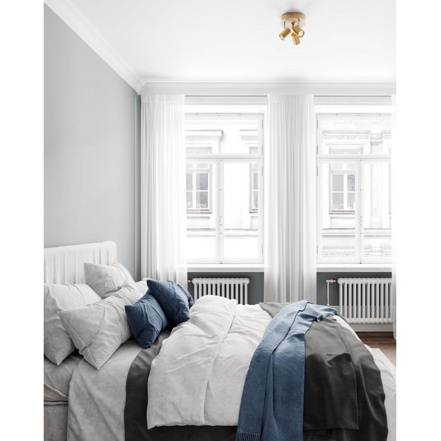 ByRydens - CORRECT spotlámpa 3xGU10/7W/230V arany, átm. 20 cm