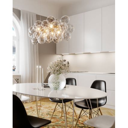 ByRydens - Kábelcsillár GROSS BAR 8xG9/4W/230V átlátszó