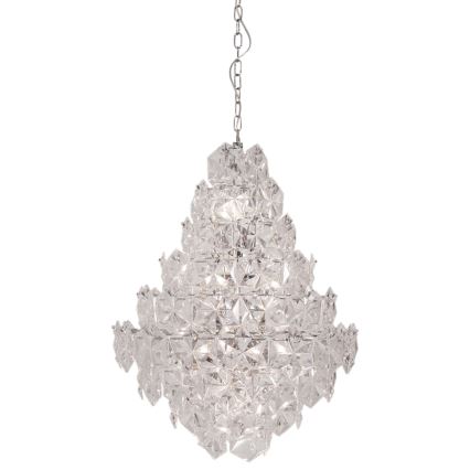 ByRydens - Csillár láncon MONARQUE GRANDE 11xE14/5W/230V átlátszó átm. 58 cm