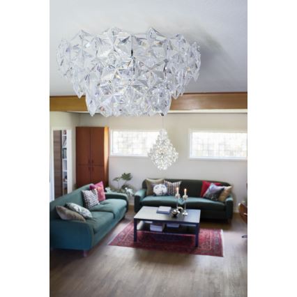 ByRydens - Mennyezeti lámpa MONARQUE 3xE27/5W/230V átlátszó átm. 51 cm