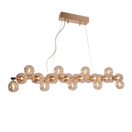 ByRydens - Csillár zsinóron SPLENDOR 25xG9/5W/230V füstös/barna