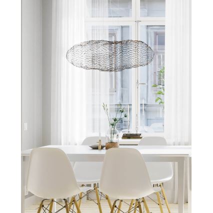 ByRydens - LED Csillár zsinóron HAYDEN LED/15W/230V fekete