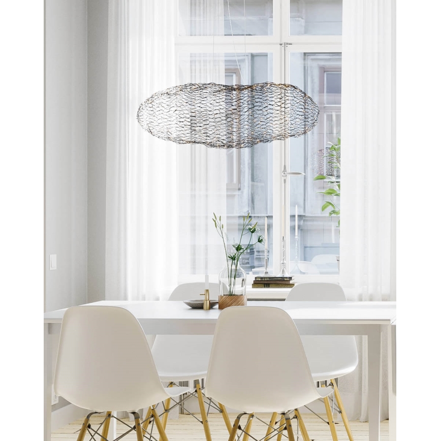 ByRydens - LED Csillár zsinóron HAYDEN LED/15W/230V fekete