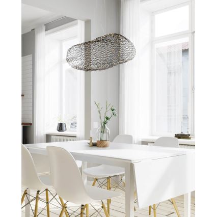 ByRydens - LED Csillár zsinóron HAYDEN LED/15W/230V fekete