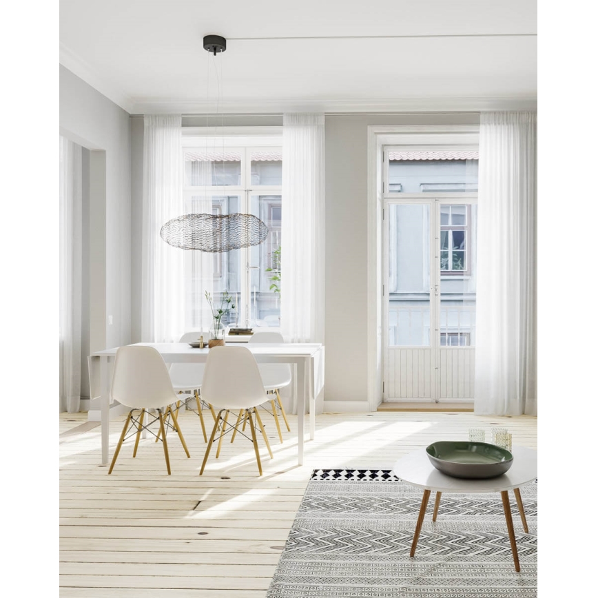 ByRydens - LED Csillár zsinóron HAYDEN LED/15W/230V fekete