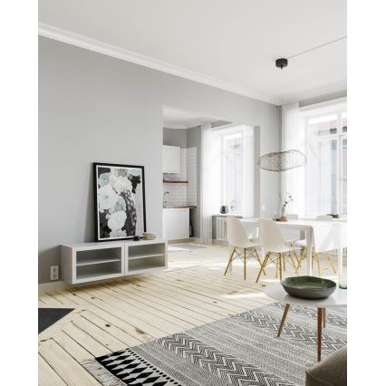 ByRydens - LED Csillár zsinóron HAYDEN LED/15W/230V fekete