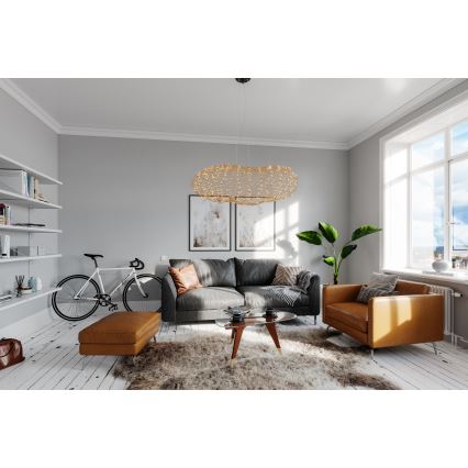 ByRydens - LED Csillár zsinóron HAYDEN LED/20W/230V arany