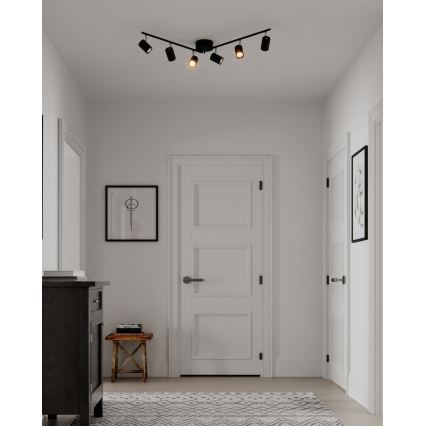 ByRydens -Spotlámpa CORRECT 6xGU10/7W/230V fekete átm. 30 cm