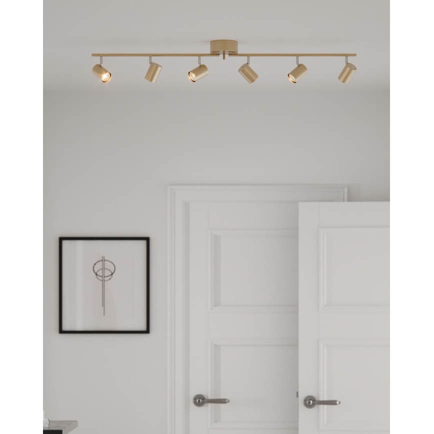 ByRydens - Spotlámpa CORRECT 6xGU10/7W/230V arany