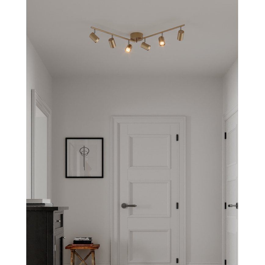 ByRydens - Spotlámpa CORRECT 6xGU10/7W/230V arany