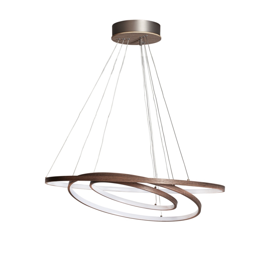 ByRydens - LED kábeles csillár TRIONE LED/45W/230V barna átm. 80 cm
