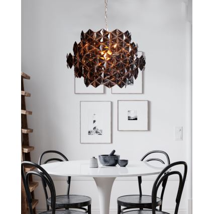 ByRydens - Láncos csillár MONARQUE MINI 3xE14/8W/230V fekete