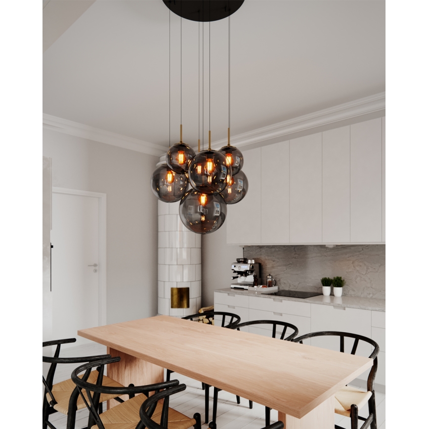 ByRydens - LAURA kábeles csillár, 7×E27/8W/230V